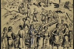 Trümmerfrauen. Brick and Bucket women