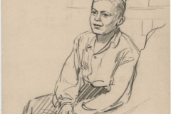 Young boy at DP camp. Kevelaer